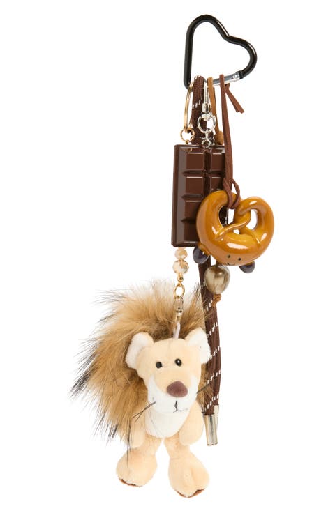 Kids' Pretzel, Chocolate & Lion Bag Charm