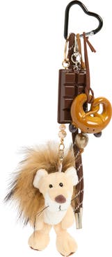 Cara Kids' Pretzel, Chocolate & Lion Bag Charm