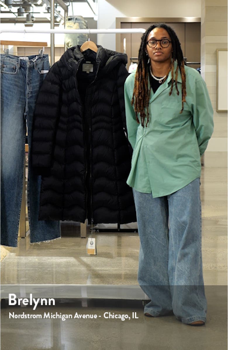 Lita Water Repellent 700 Fill Power Down Hooded Puffer Jacket, sales video thumbnail