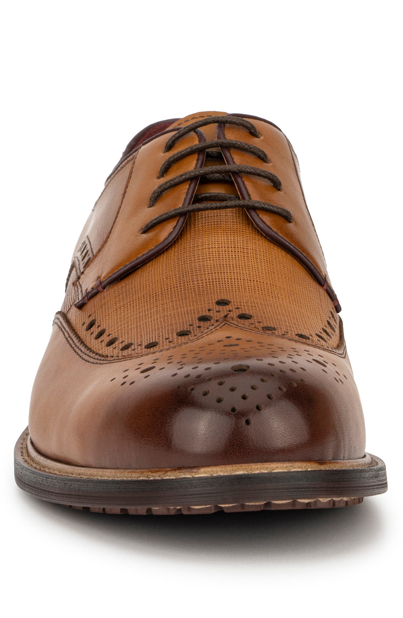 Phillip Leather Wingtip Derby, Alternate, color, TAN