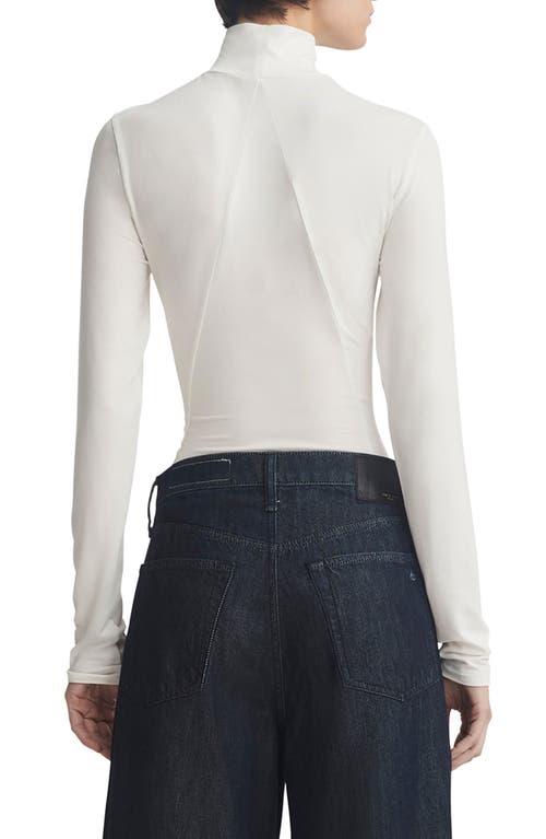 Rag & Bone White Luca Turtleneck In White