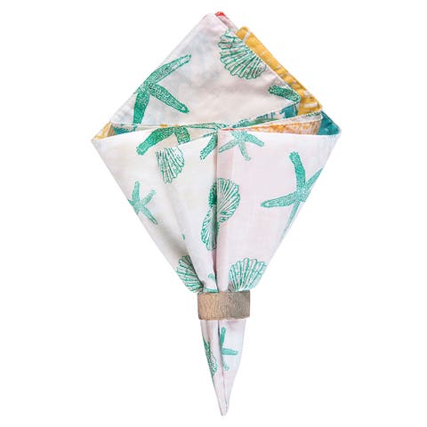 Captiva Island Cotton Reversible Napkin Set of 6