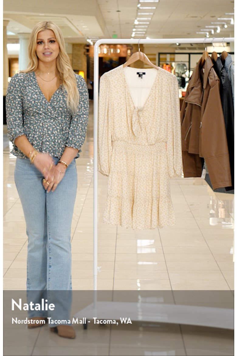 Sandee Metallic Dot Long Sleeve Dress video
