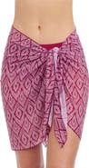 Profile by Gottex Plume Sarong Wrap Mesh Skirt