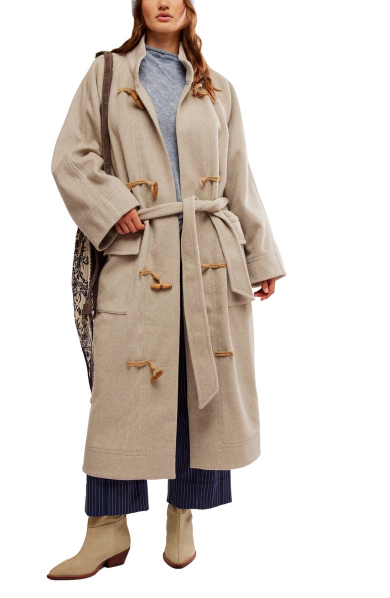 Free People Alma Long Duffle Coat, Main, color,
