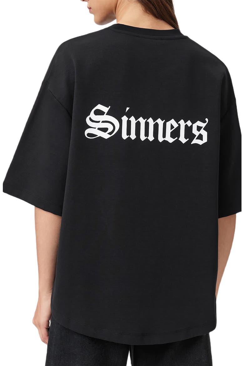 Saint Amelie Logo Graphic T-Shirt, Alternate, color, BLACK
