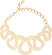 Carolina Herrera Geometric Collar Necklace