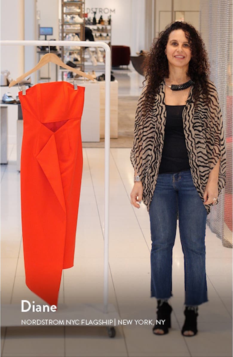 Leta Cutout Strapless Maxi Dress, sales video thumbnail