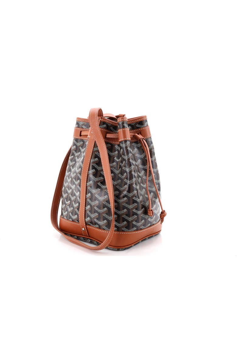 Pre-Owned Goyard Petit Flot Bucket Bag Coated Canvas PM, Alternate, color, Brown