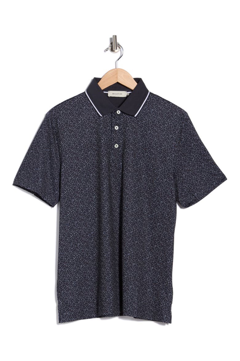 Tipped Knit Polo, Alternate, color, BLACK