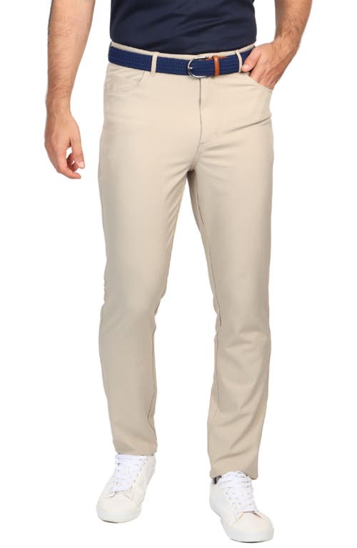 Tailorbyrd Five-pocket Performance Pants In Khaki