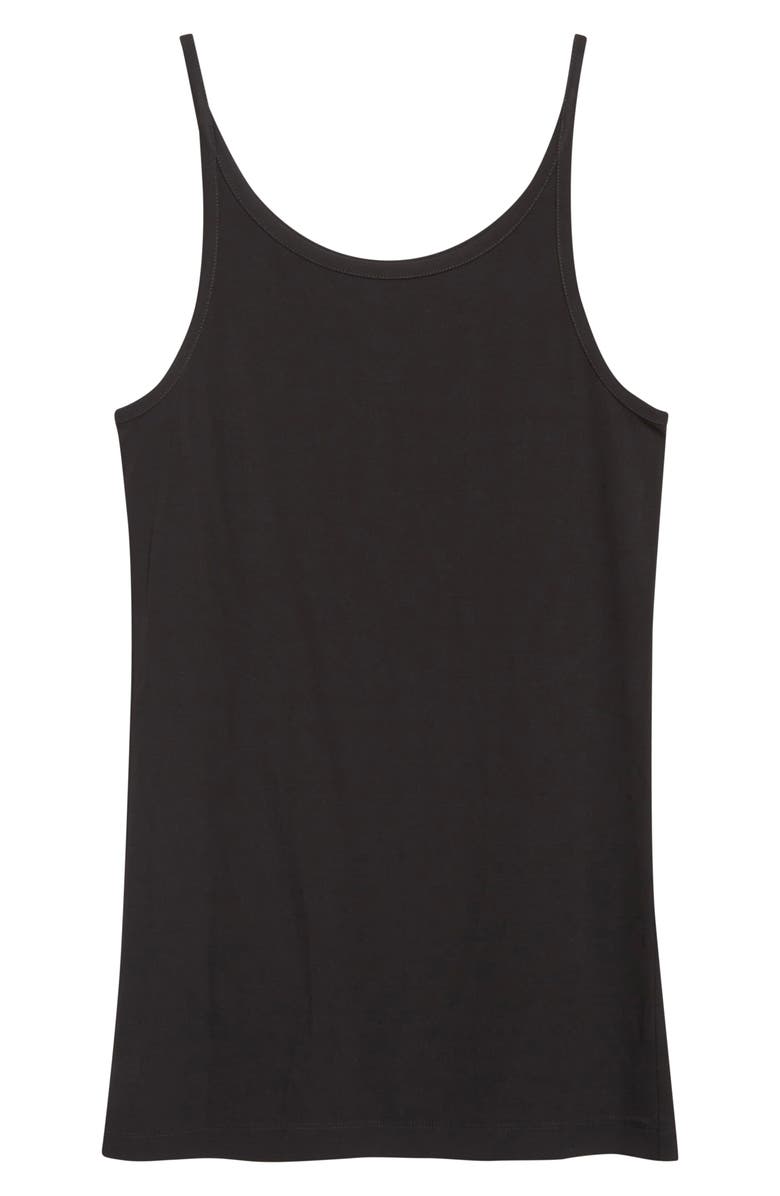 TOTEME Fluid Scoop Neck Jersey Tank, Alternate, color, Black