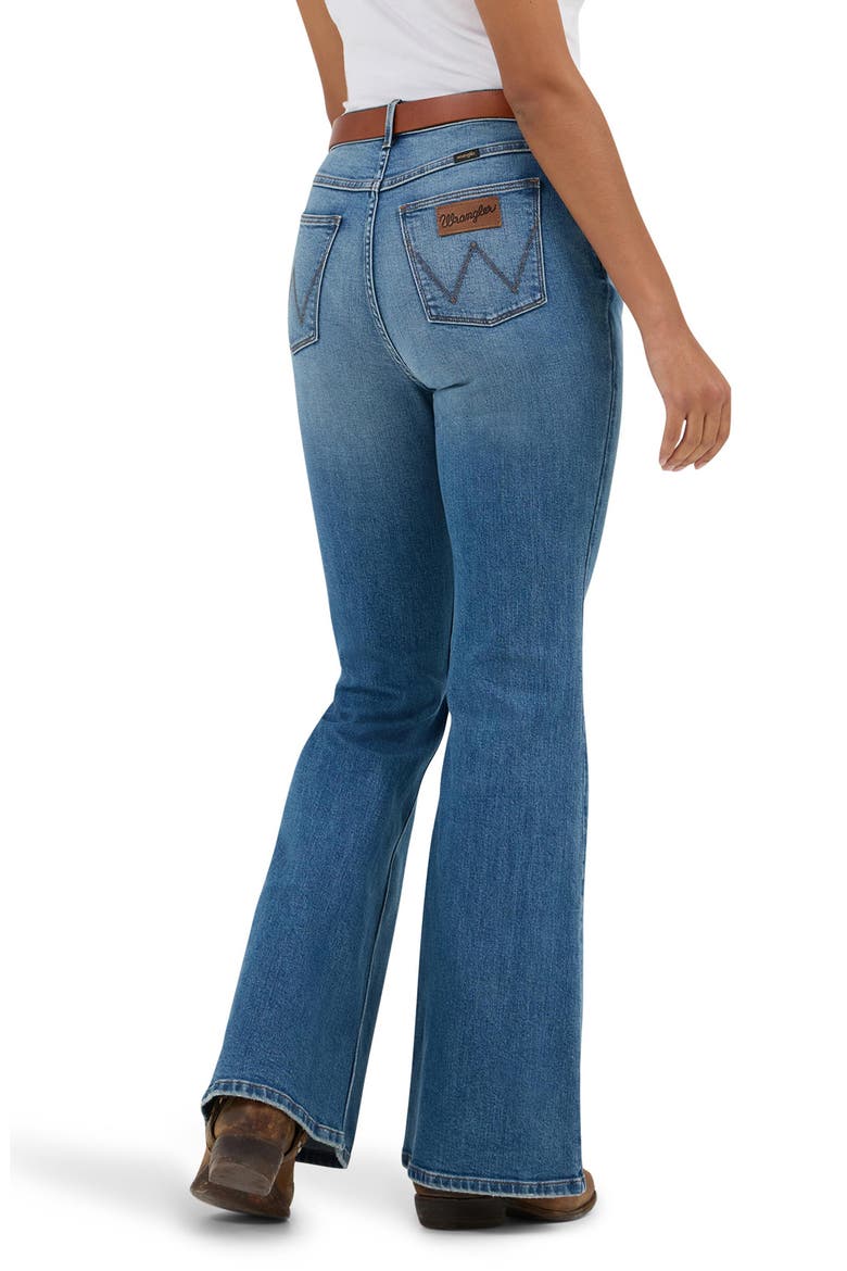 High Waist Flare Jeans, Alternate, color, SIERRA