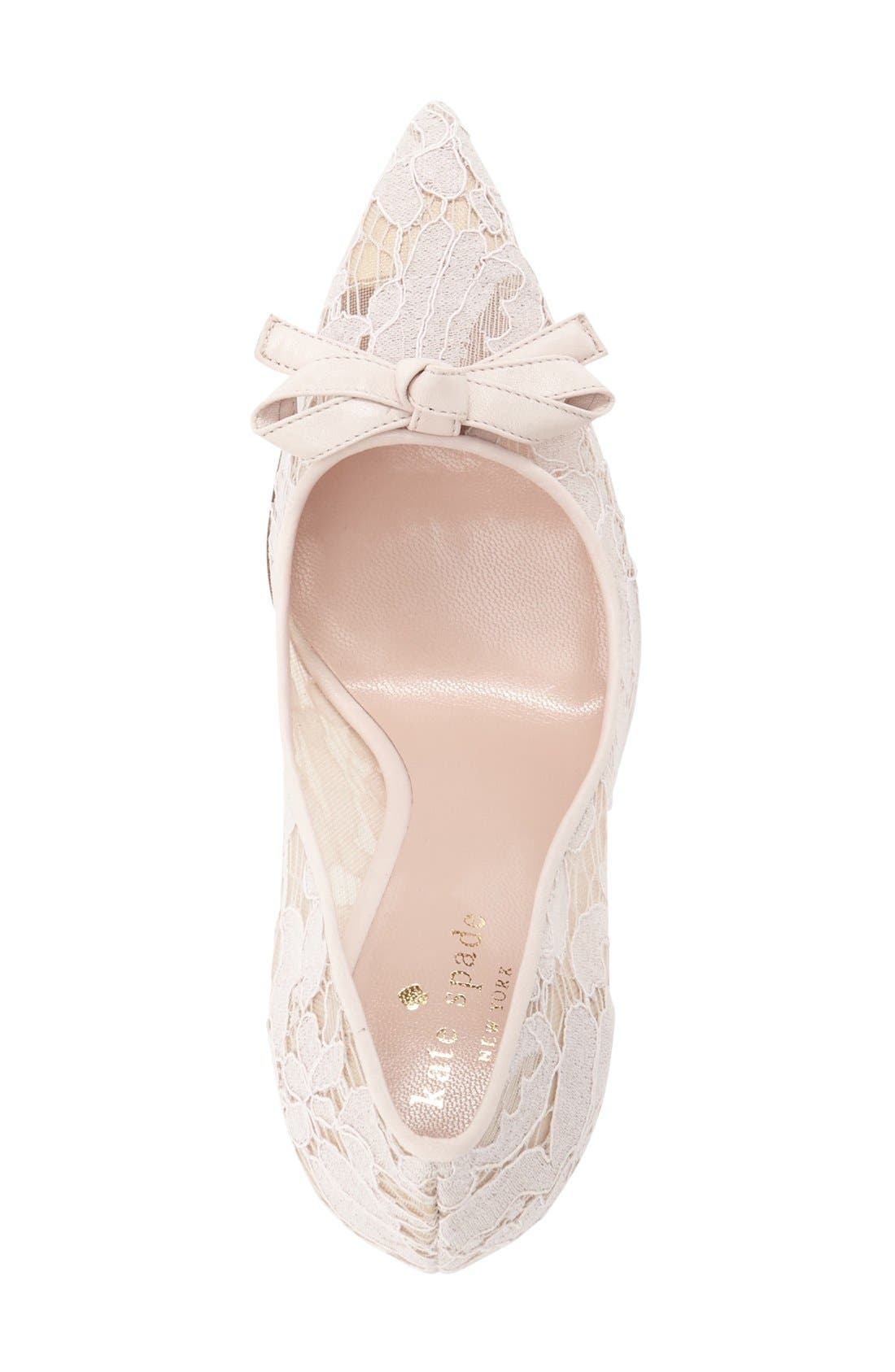 'lisa' pump, Alternate, color, BLUSH LACE