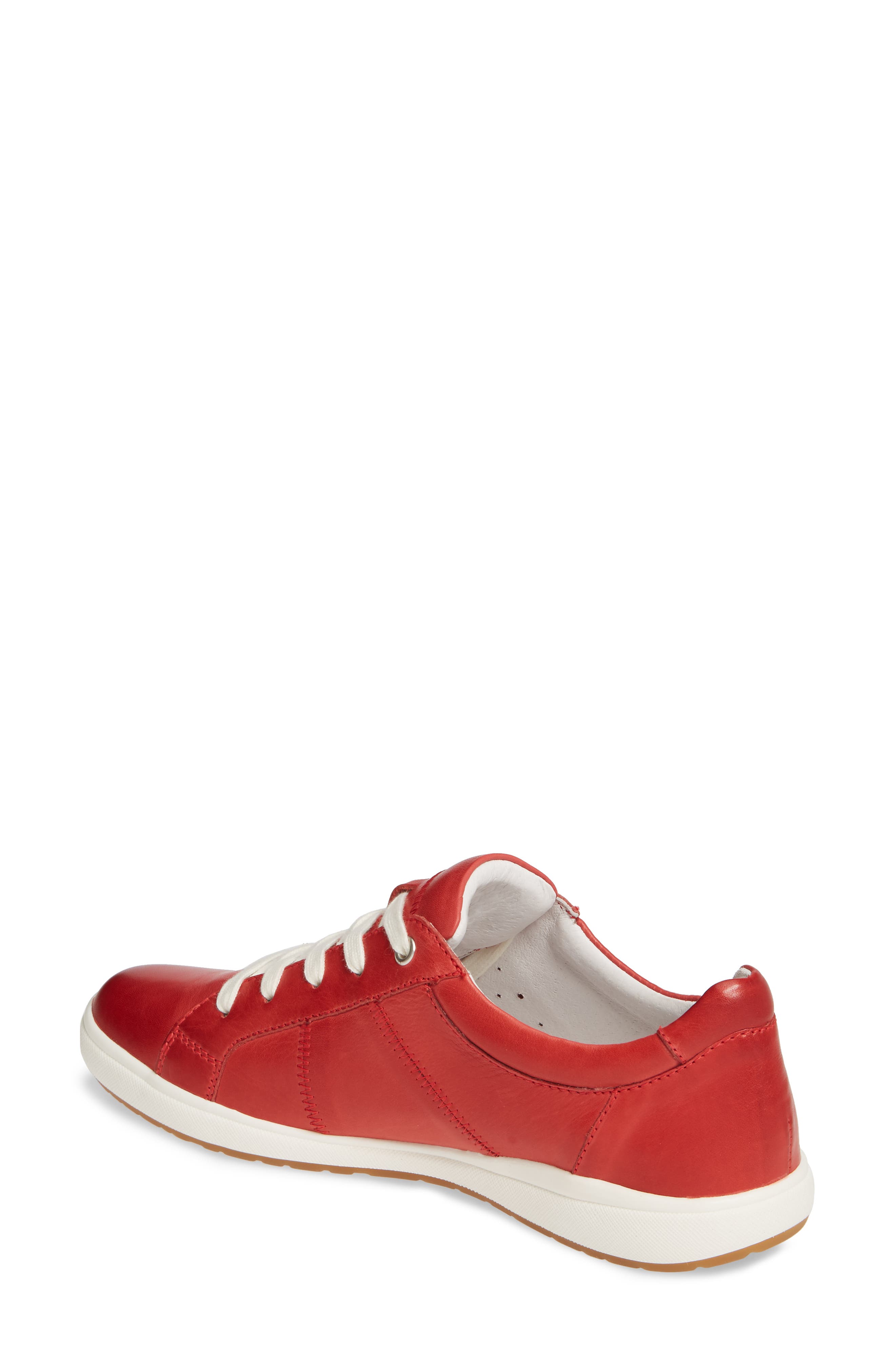 Josef Seibel Caren 01 Sneaker, Alternate, color, Red Leather
