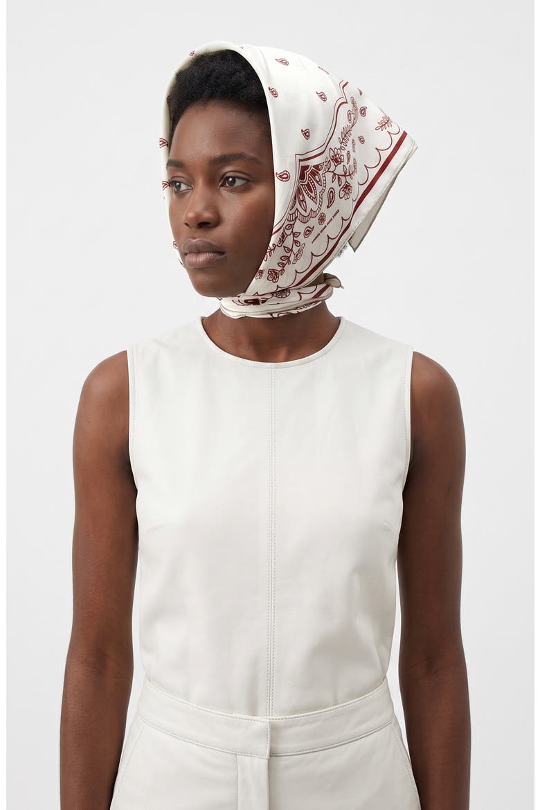 Ivory Whisper Double Sided Silk Scarf, Alternate, color, Ivory