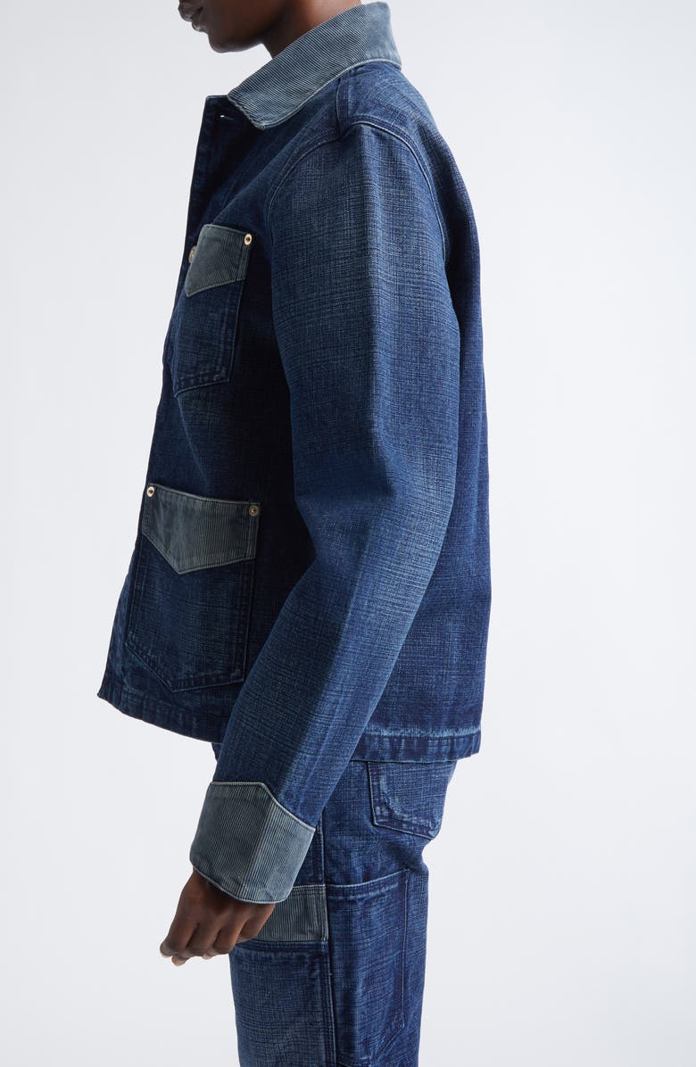 Wales Bonner Sierra Canvas Utility Jacket, Alternate, color, Indigo/ Navy