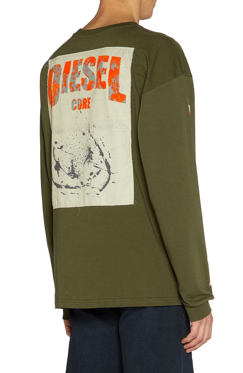 DIESEL<sup>®</sup> T-Boxt-Ls-Slits-R5 Graphic T-Shirt, Alternate, color,