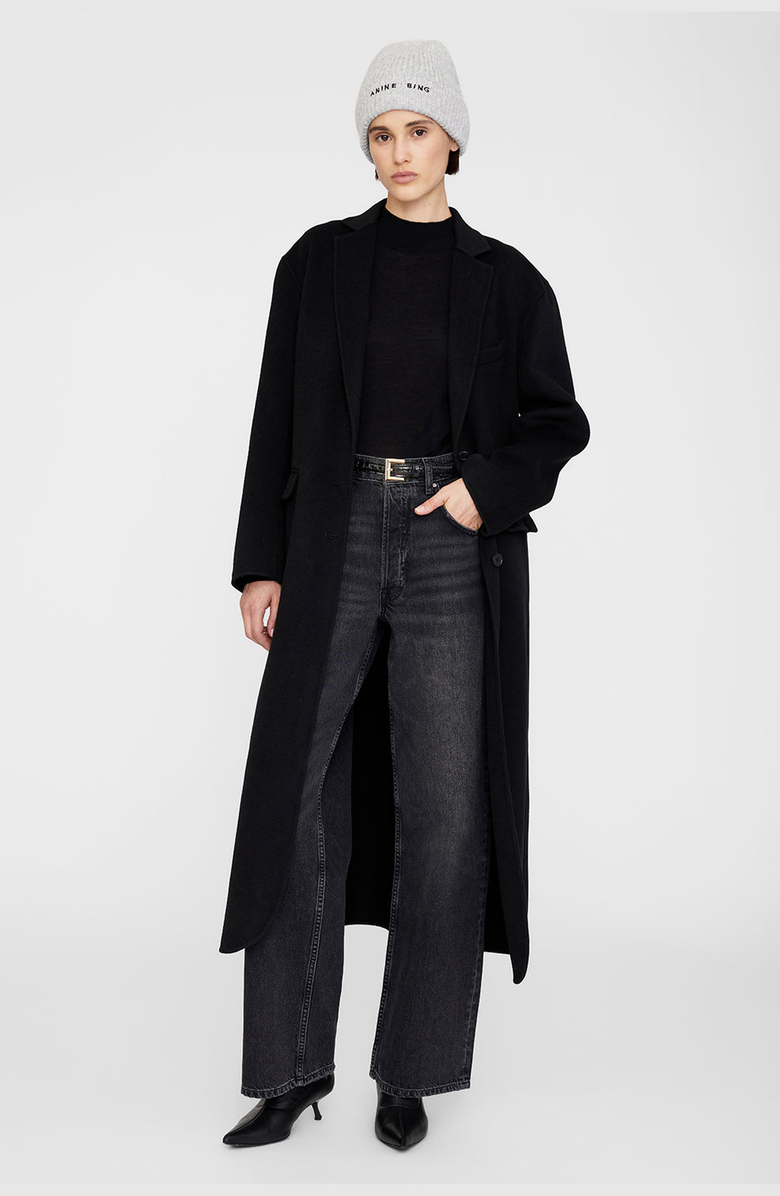 ANINE BING Elia Beanie, Alternate, color, Light Heather Grey