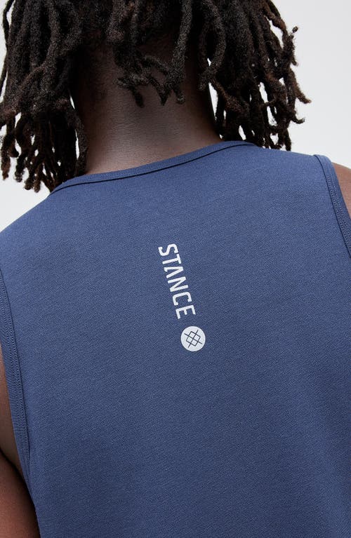 Stance Fragment Performance Tank In Dark Navy