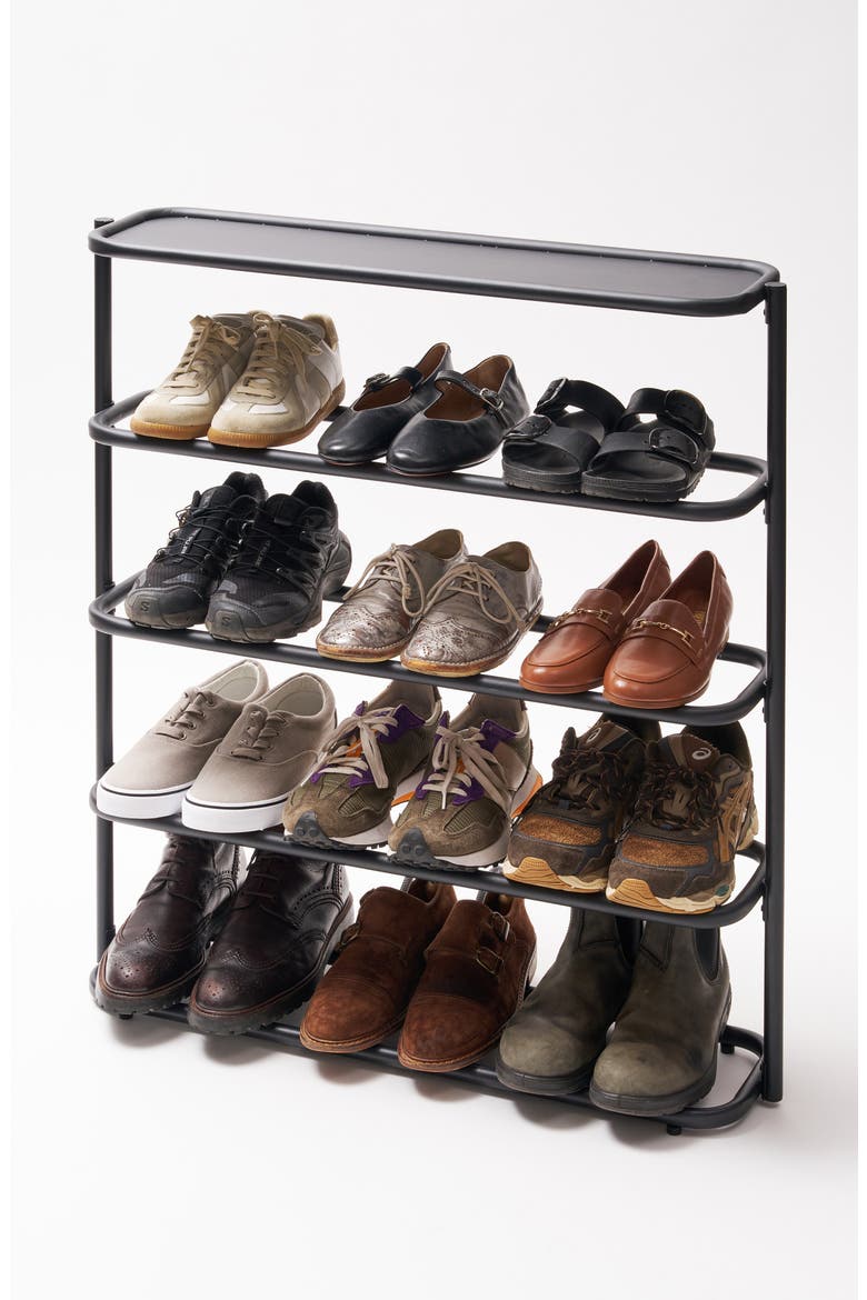 Obround Shoe Rack, Alternate, color, BLACK