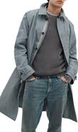 rag & bone Devin Water Resistant Check Trench Coat