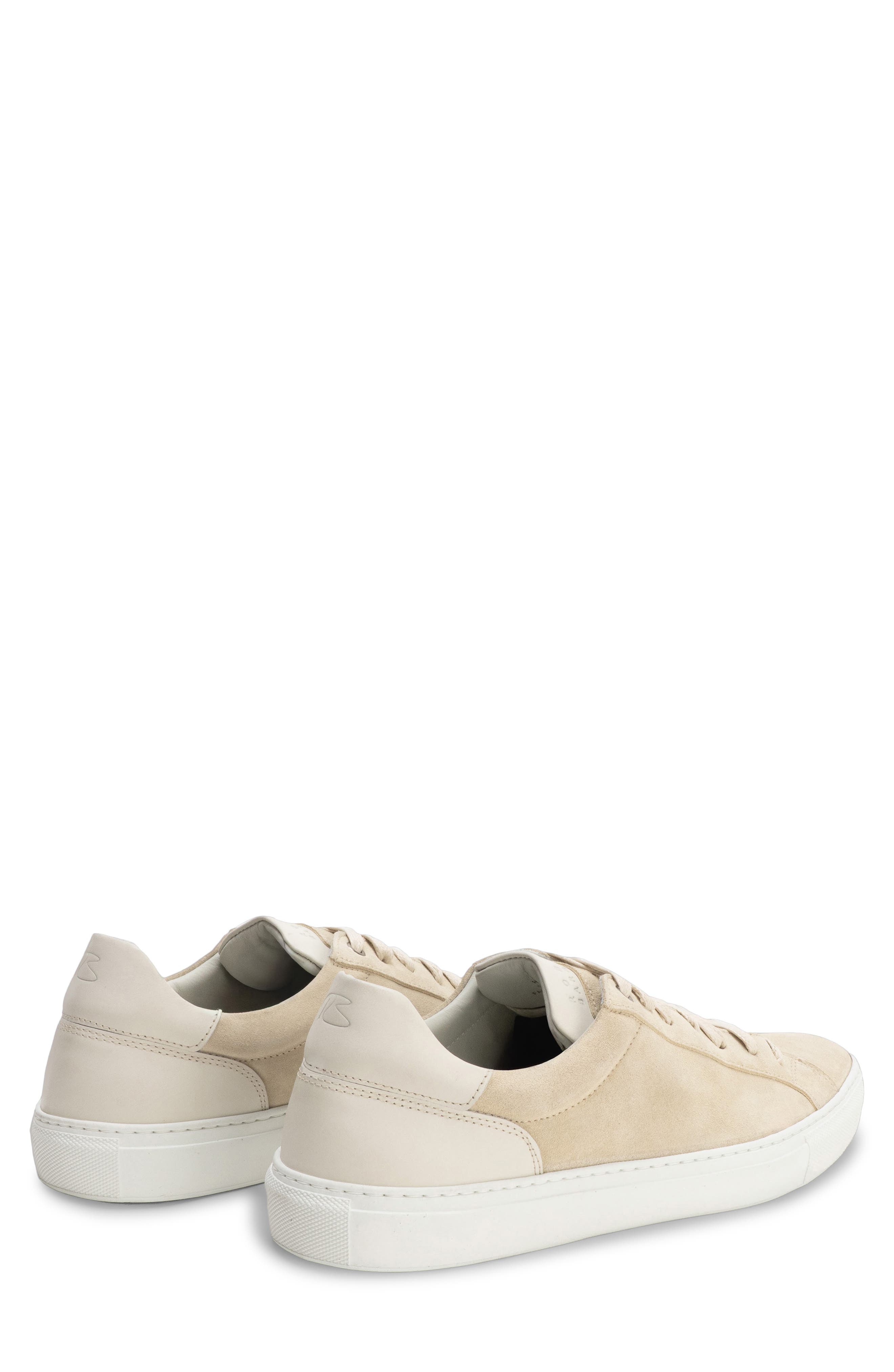 Huberto Suede Low Top Sneaker, Alternate, color, BUTTER