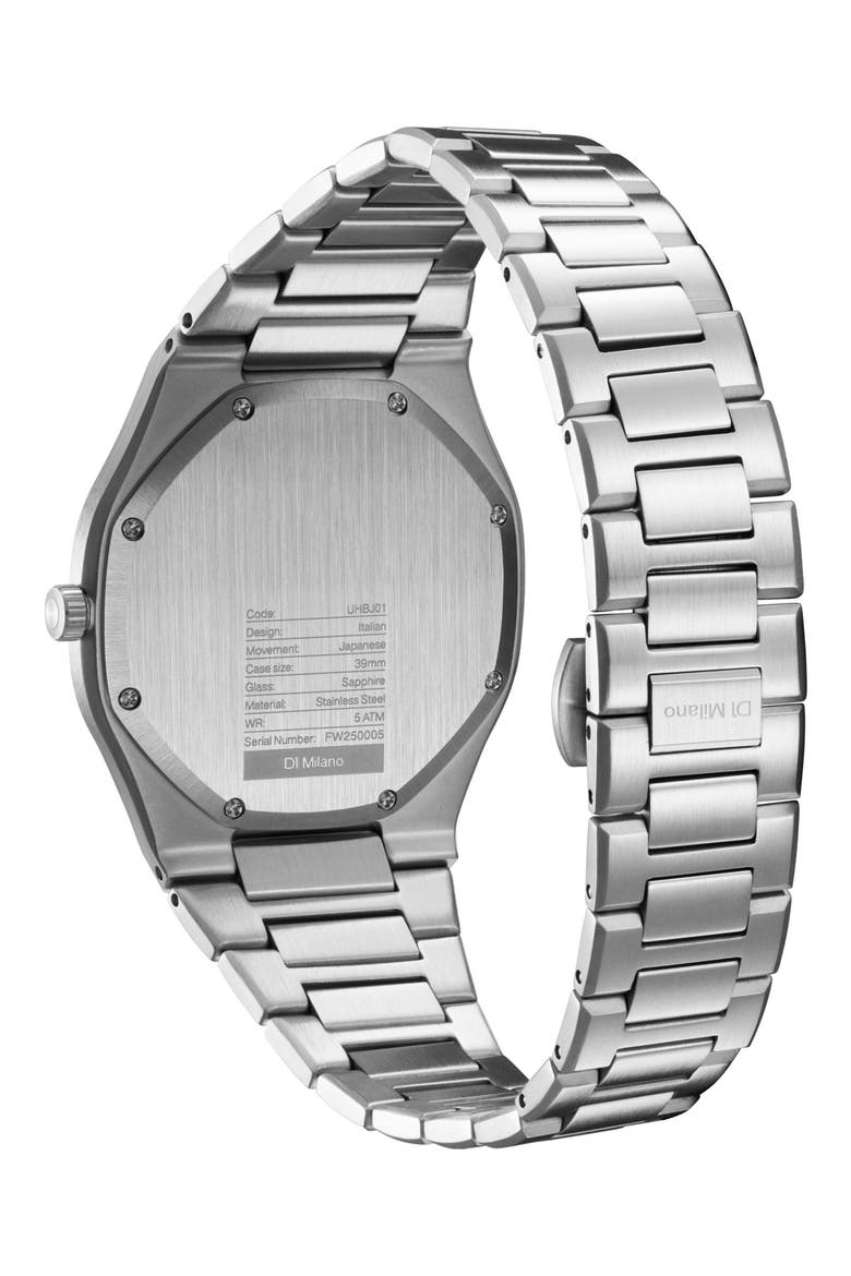 Ultra Thin Bracelet Watch, 39mm, Alternate, color, BLACK