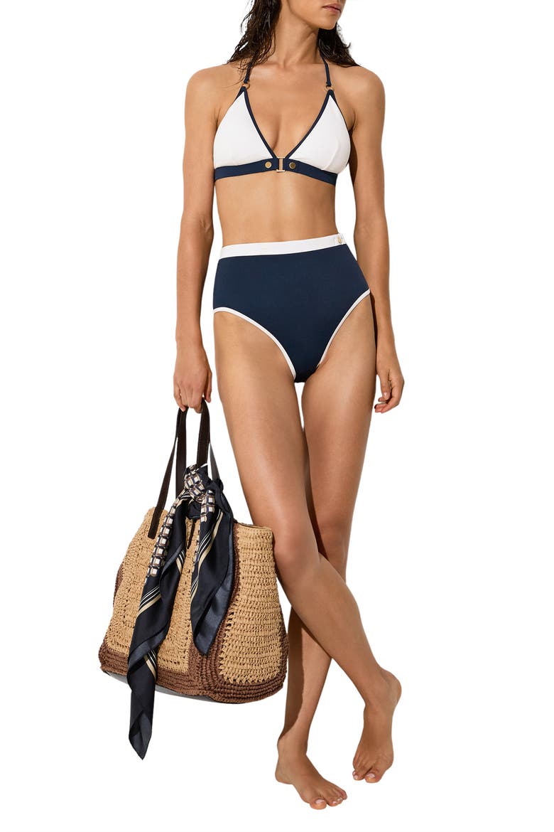 Bronte Bikini Bottoms, Alternate, color, NAVY/ IVORY