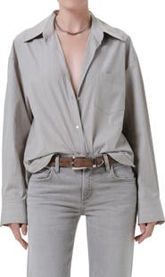 Citizens of Humanity Thea Oversized Cotton Boyfriend Shirt