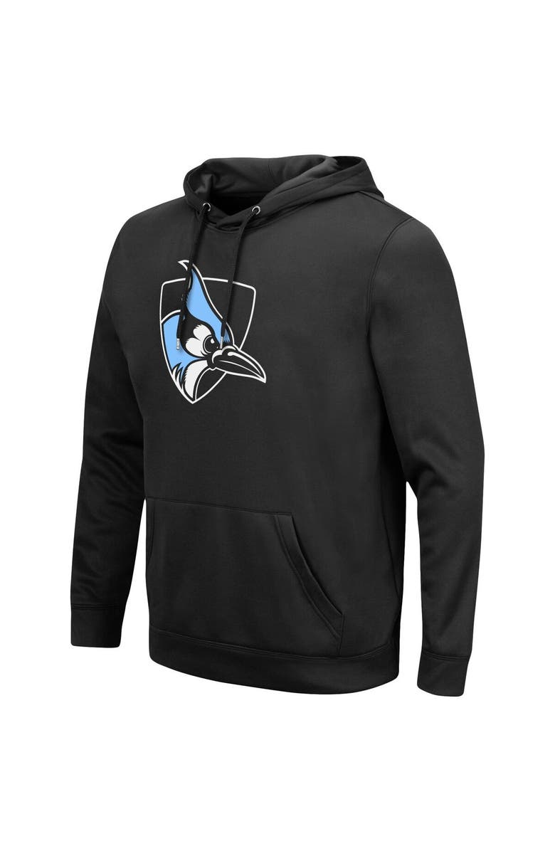 COLOSSEUM Men's Colosseum Black Johns Hopkins Blue Jays Lantern Pullover Hoodie, Alternate, color, Black