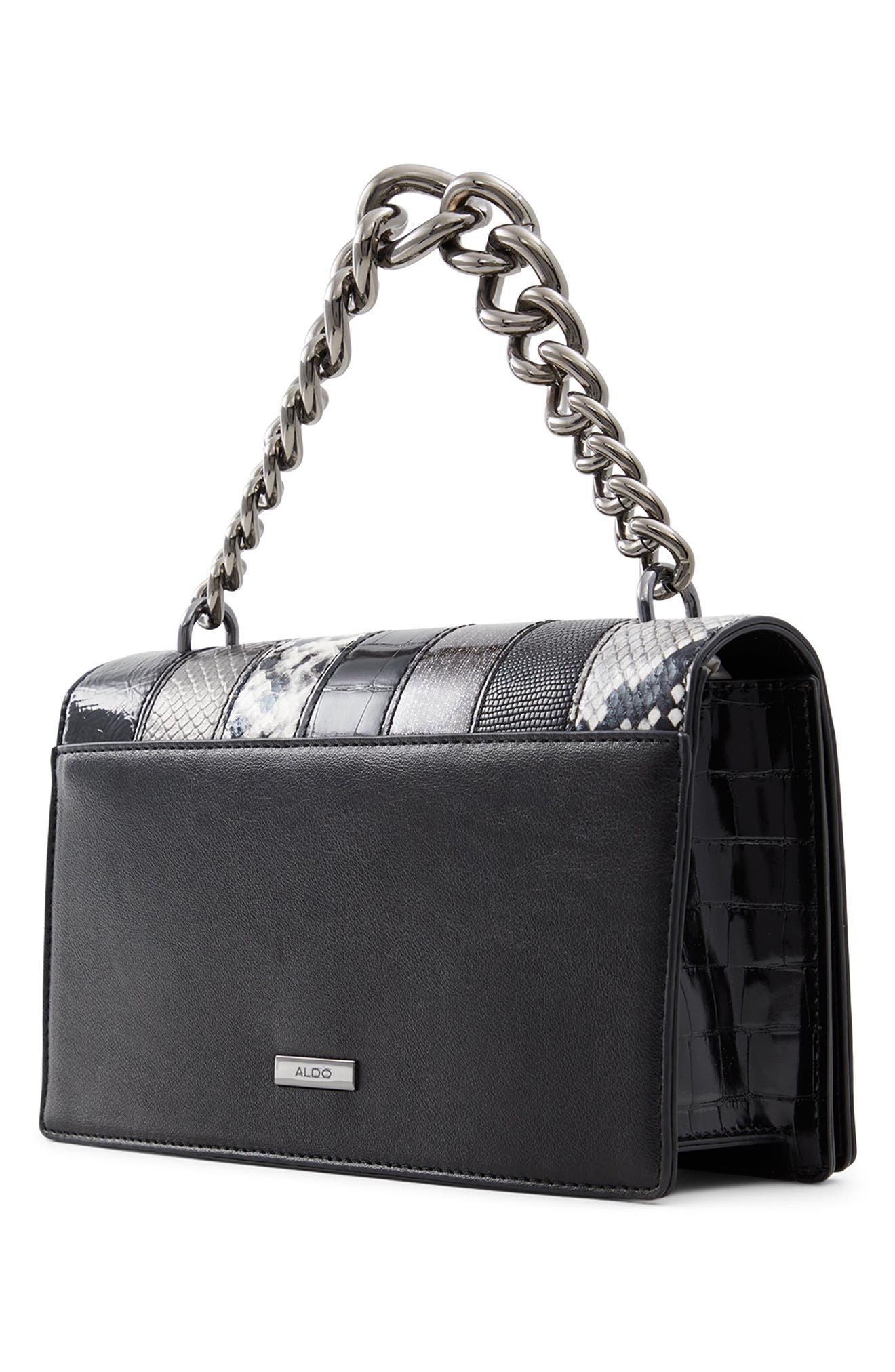 ALDO Qeela Patchwork Faux Leather Crossbody Bag, Alternate, color, 