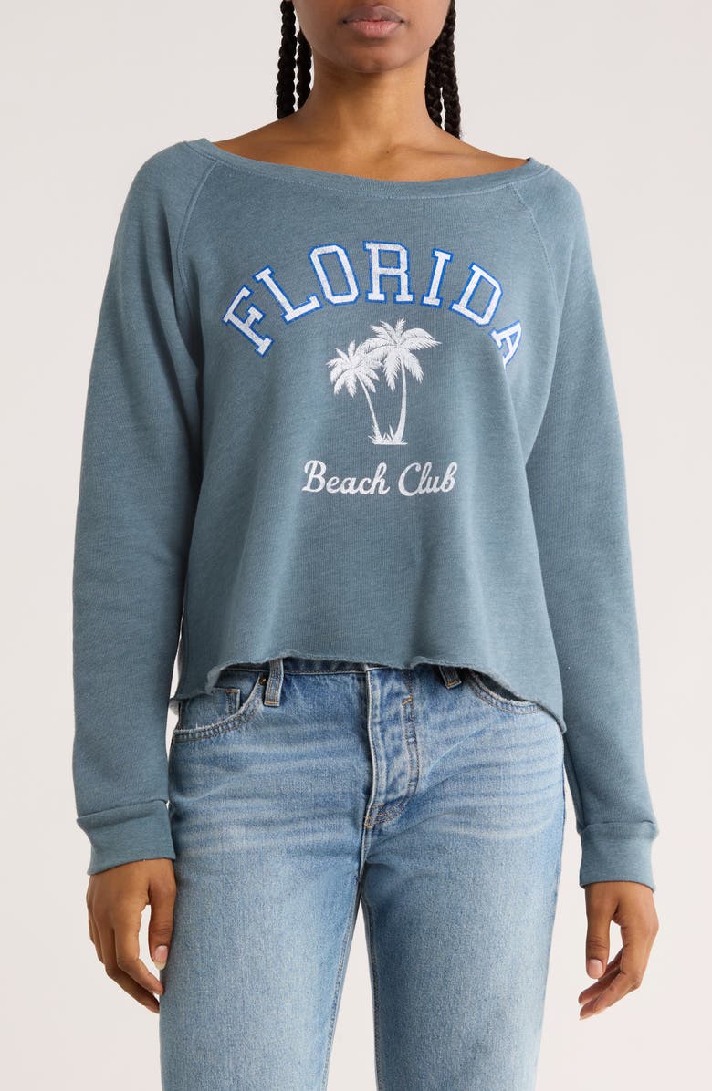 Prince Peter Florida Beach Graphic Sweatshirt, Main, color, Blue