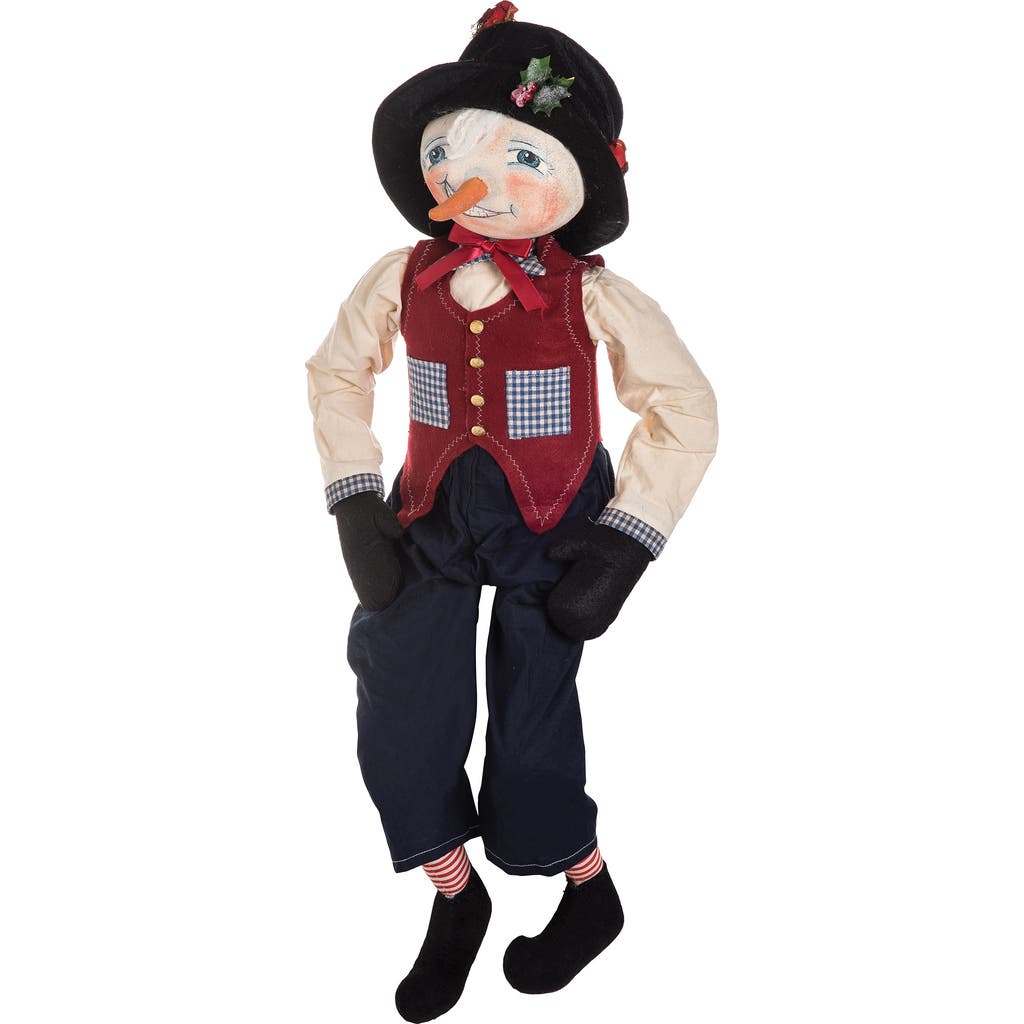 Gallerie Ii Perth Snowman Joe Spencer Gathered Traditions Christmas Art Doll Figure In Multi