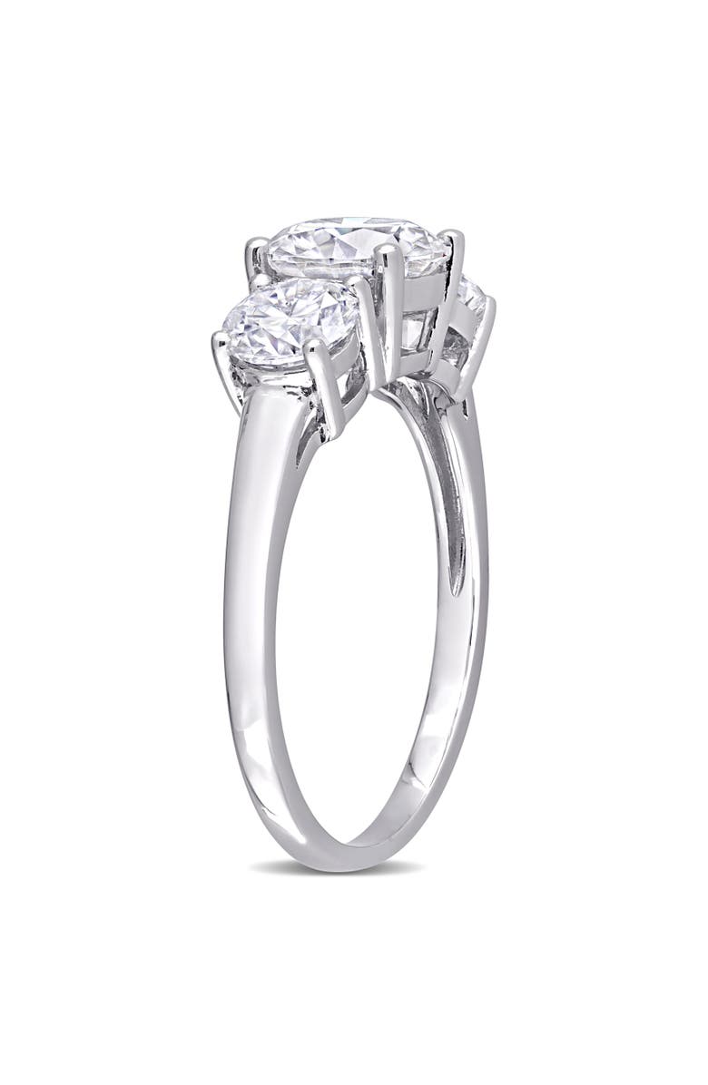 Julianna B. 2-1/4CT DEW Moissanite 3-Stone Ring, Alternate, color, Sterling Silver