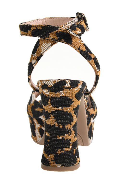 Chinese Laundry Thorie Ankle Strap Platform Sandal In Cream Multi