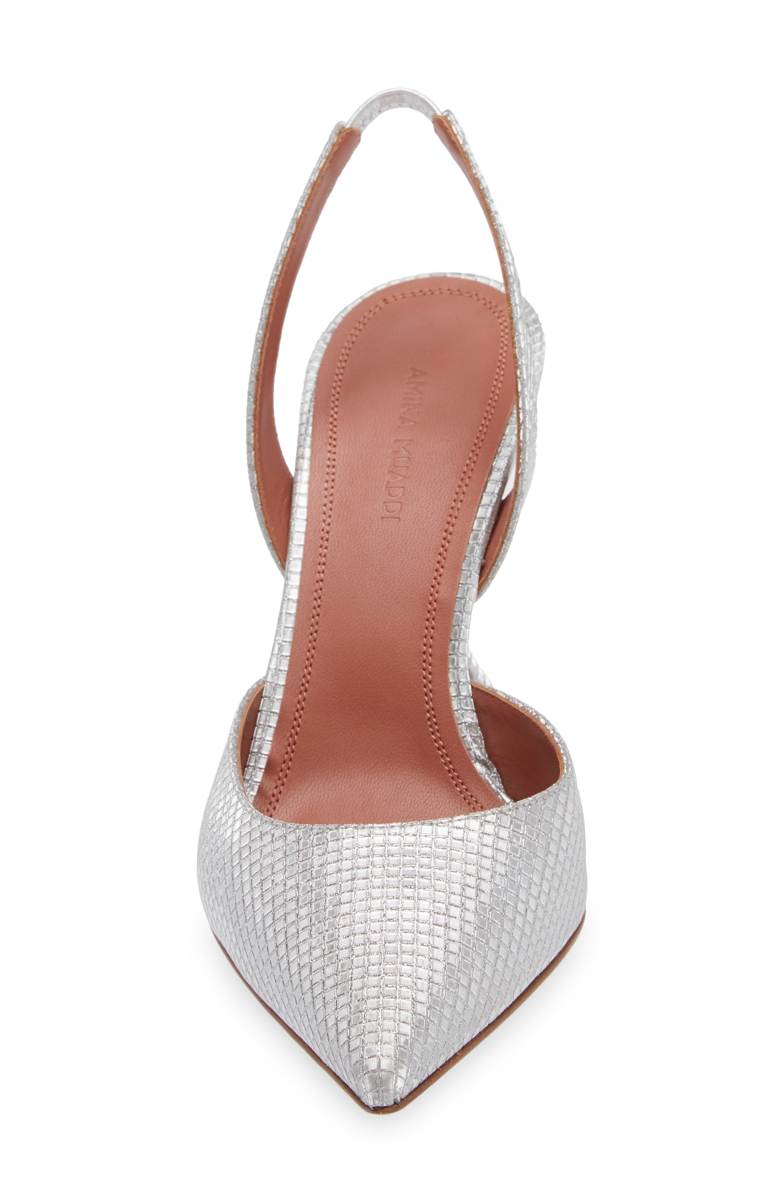 Amina Muaddi Holli Pointed Toe Slingback Pump, Alternate, color, 