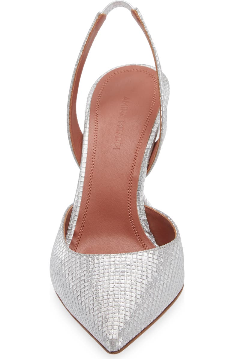 Amina Muaddi Holli Pointed Toe Slingback Pump, Alternate, color,