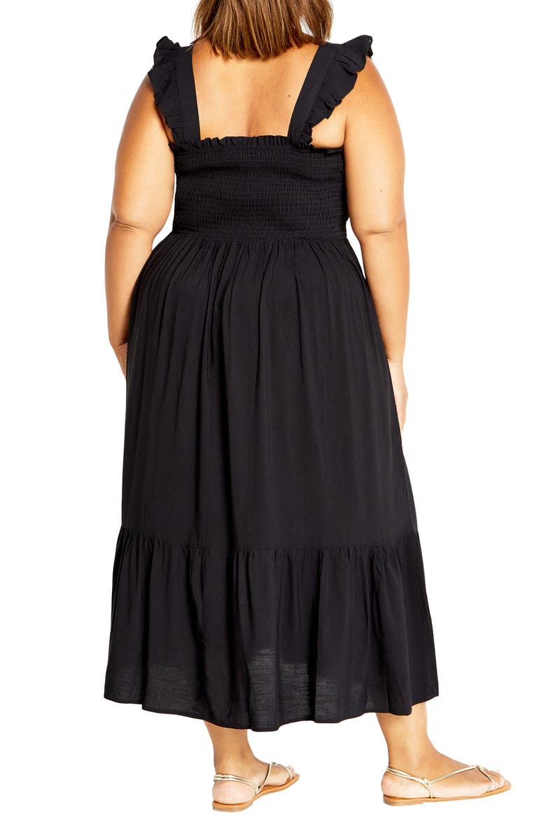 Oasis Maxi Sundress, Alternate, color, BLACK