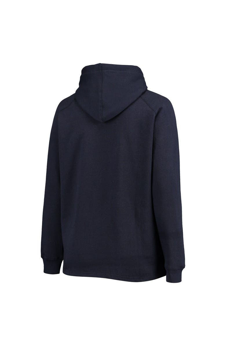 FANATICS Women's Fanatics Branded Navy Houston Texans Plus Size First Contact Raglan Pullover Hoodie, Alternate, color,