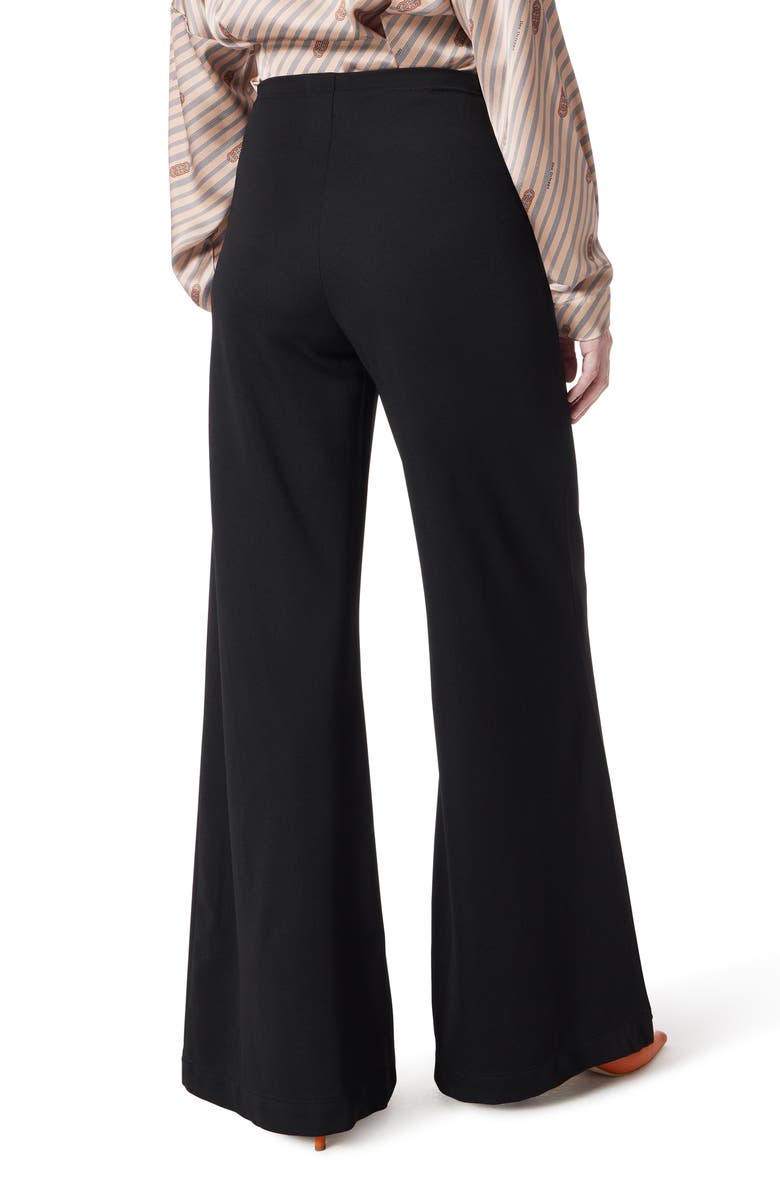 DO by Dee Ocleppo Smooth Stretch Twill Pull-On Wide Leg Pants, Alternate, color, Black
