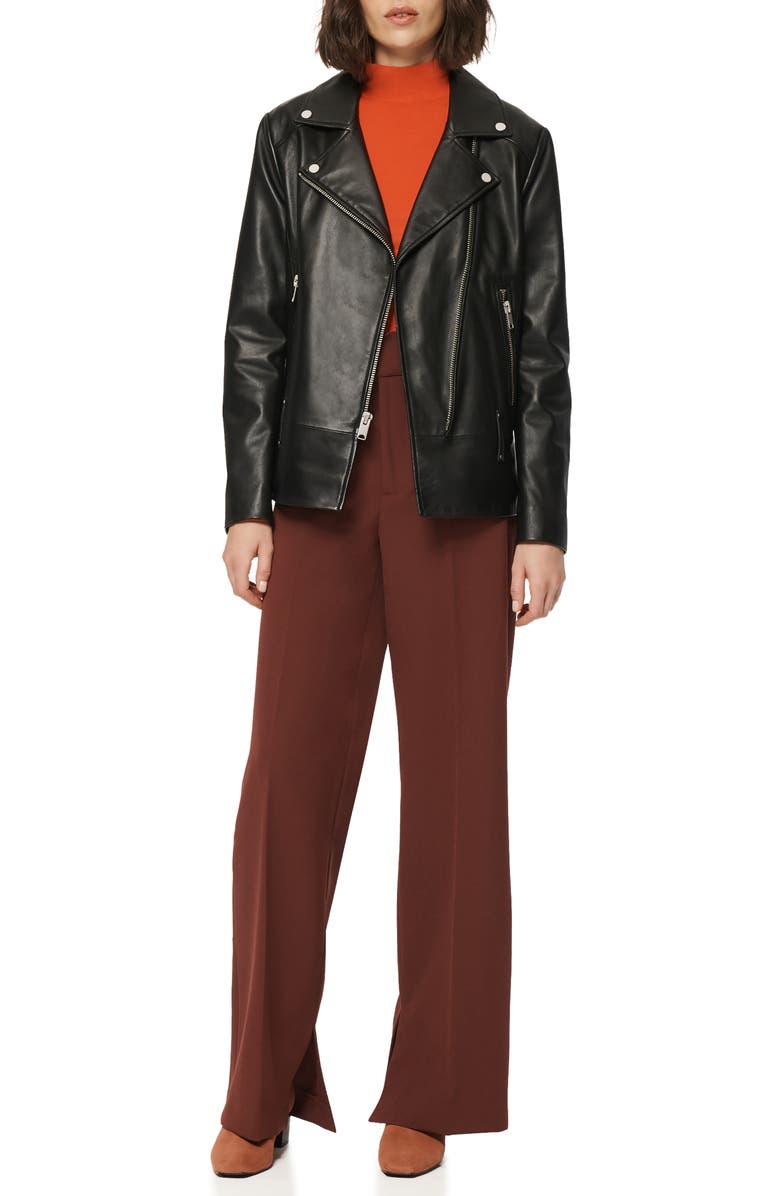 Marc New York Elongated Leather Moto Jacket, Alternate, color,