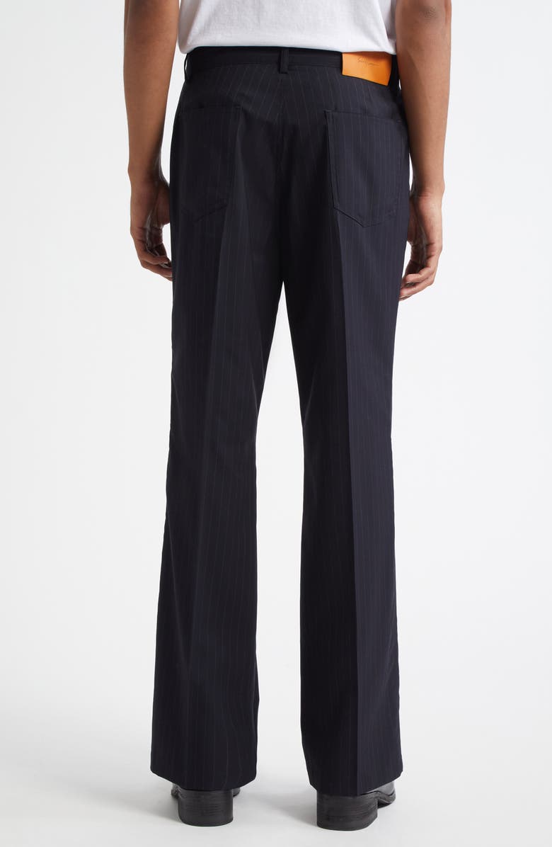 Second Layer Valluco Pinstripe Virgin Wool Flared Trousers, Alternate, color, Pinstripe 0358