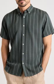 Bonobos Montauk Slim Fit Striped Short Sleeve Shirt