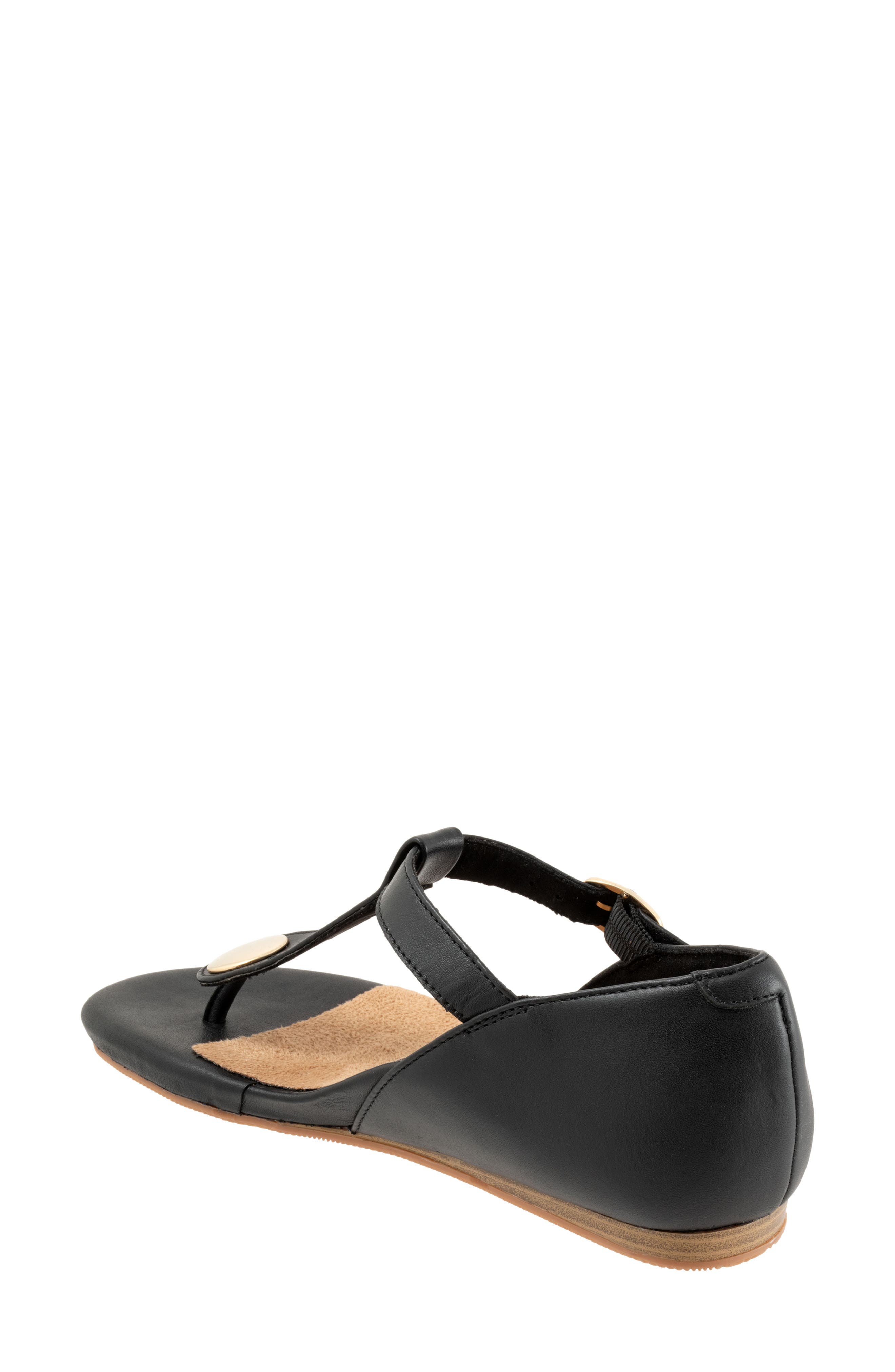 SoftWalk<sup>®</sup> Ankle Strap Sandal, Alternate, color, Black