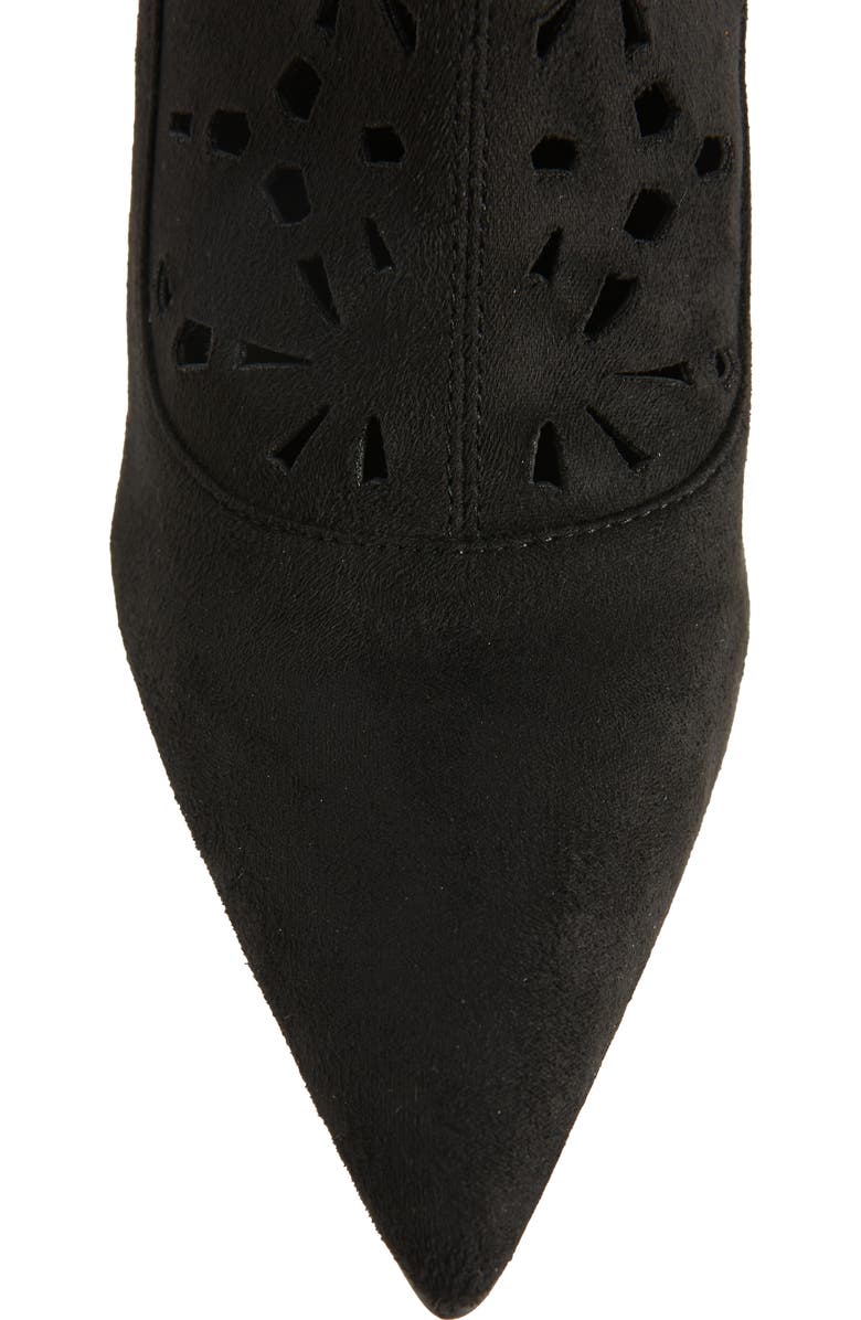 Jeffrey Campbell Adonia Pointed Toe Perforated Over the Knee Boot, Alternate, color,