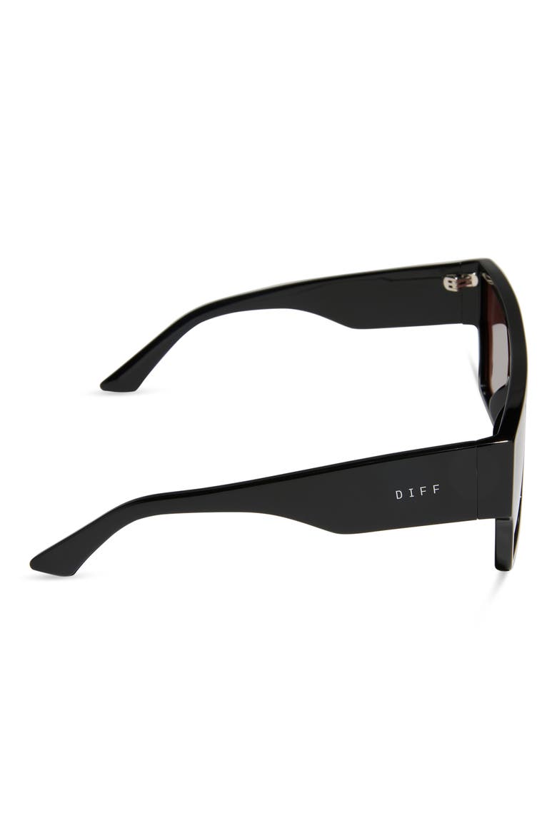 Electra 136mm Gradient Shield Sunglasses, Alternate, color, BROWN GRADIENT