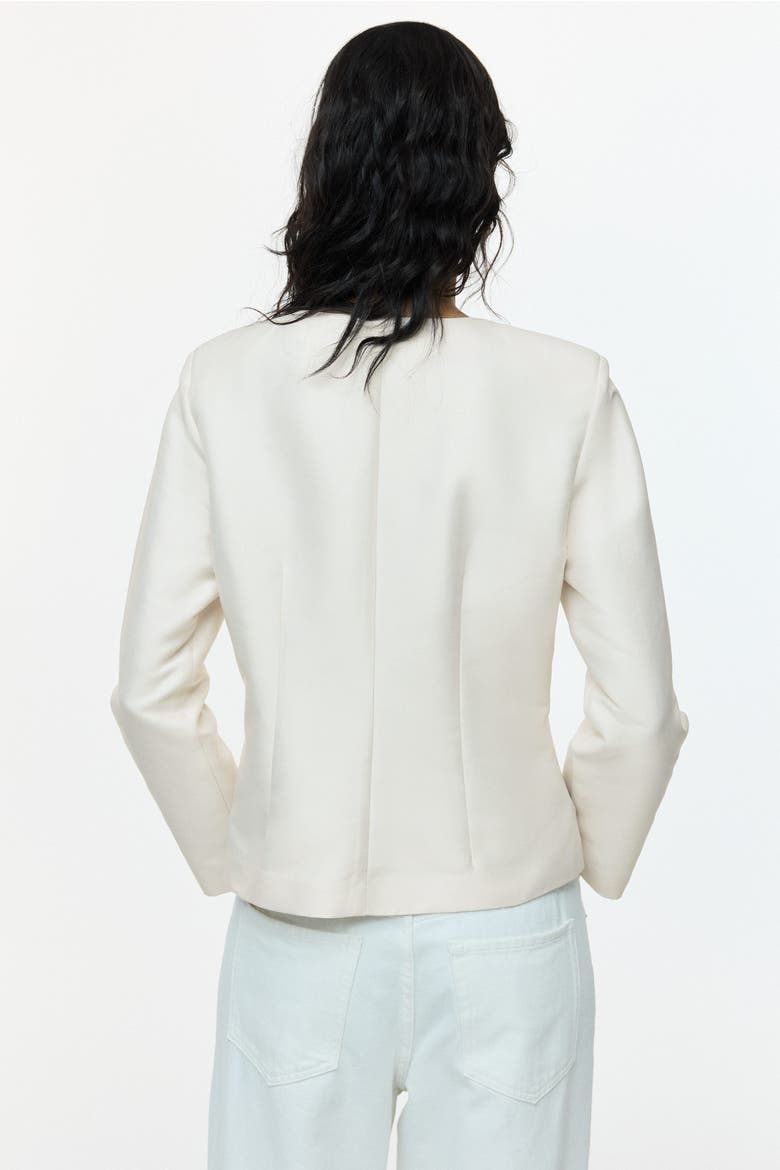 Square-neck Blazer, Alternate, color, Light beige