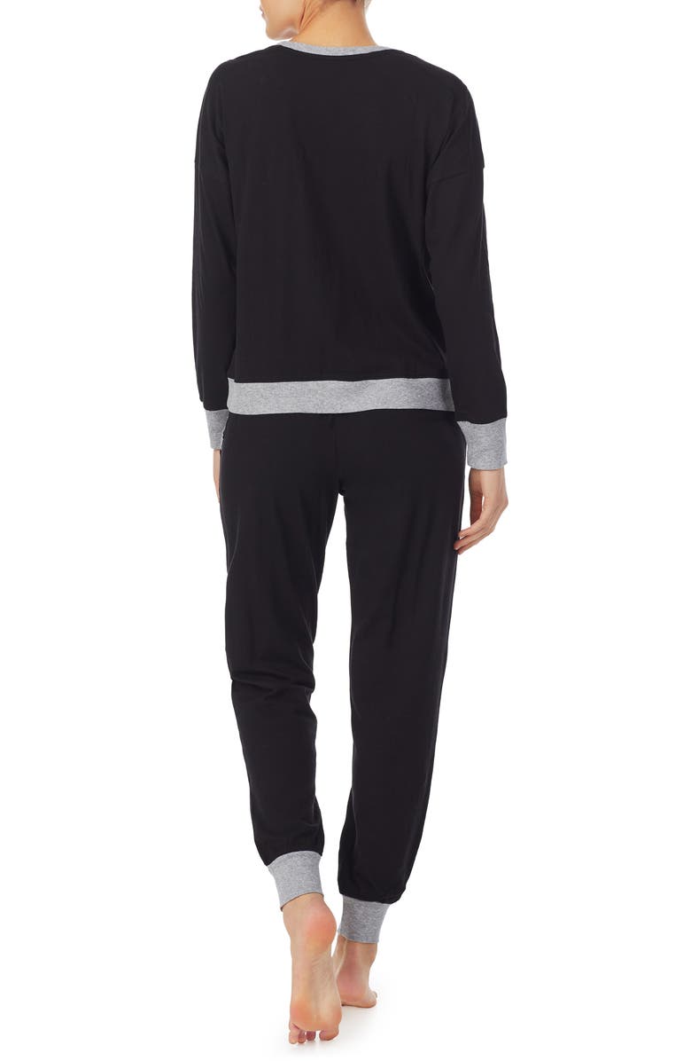 DKNY Logo Pajamas Set, Alternate, color, 