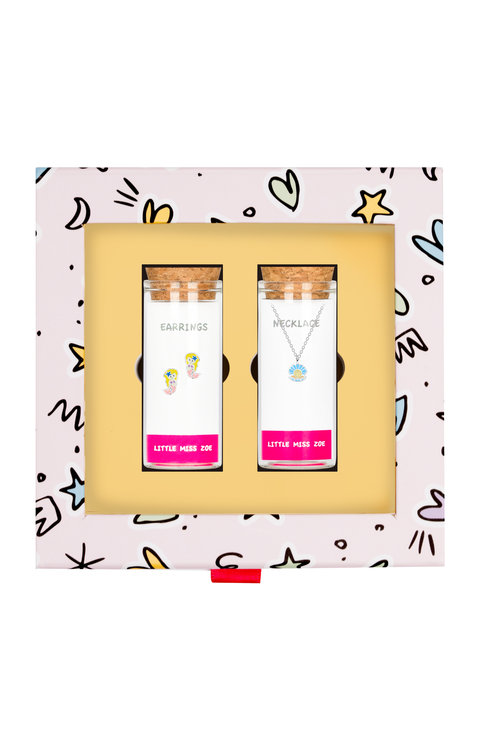 Kids' Mermaid Necklace and Earrings Gift Set